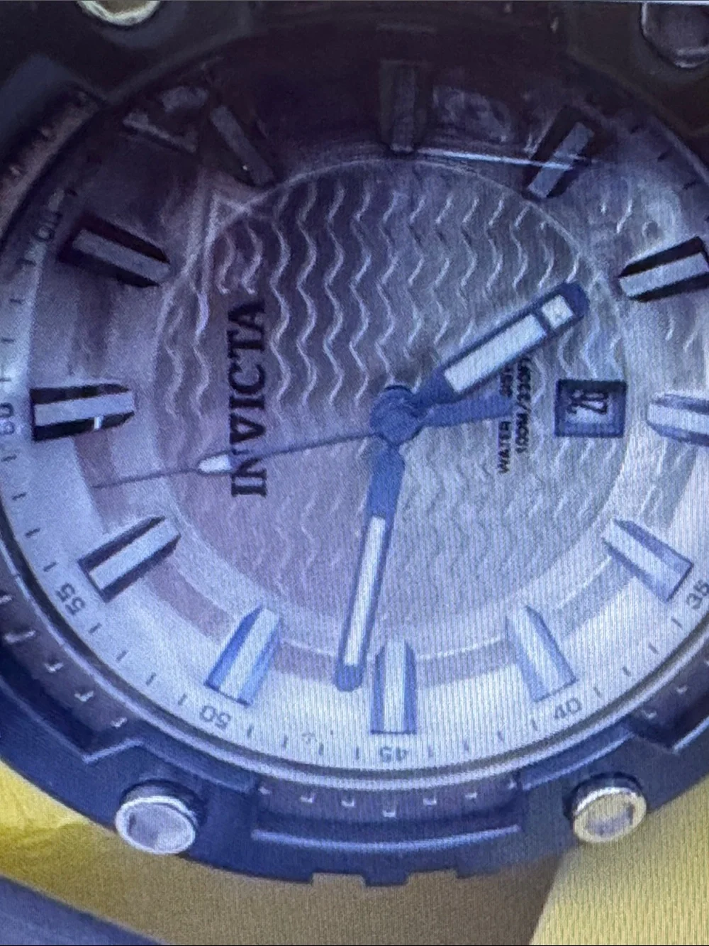 Invicta Men's Silver and Blue Sport Chronograph Watch